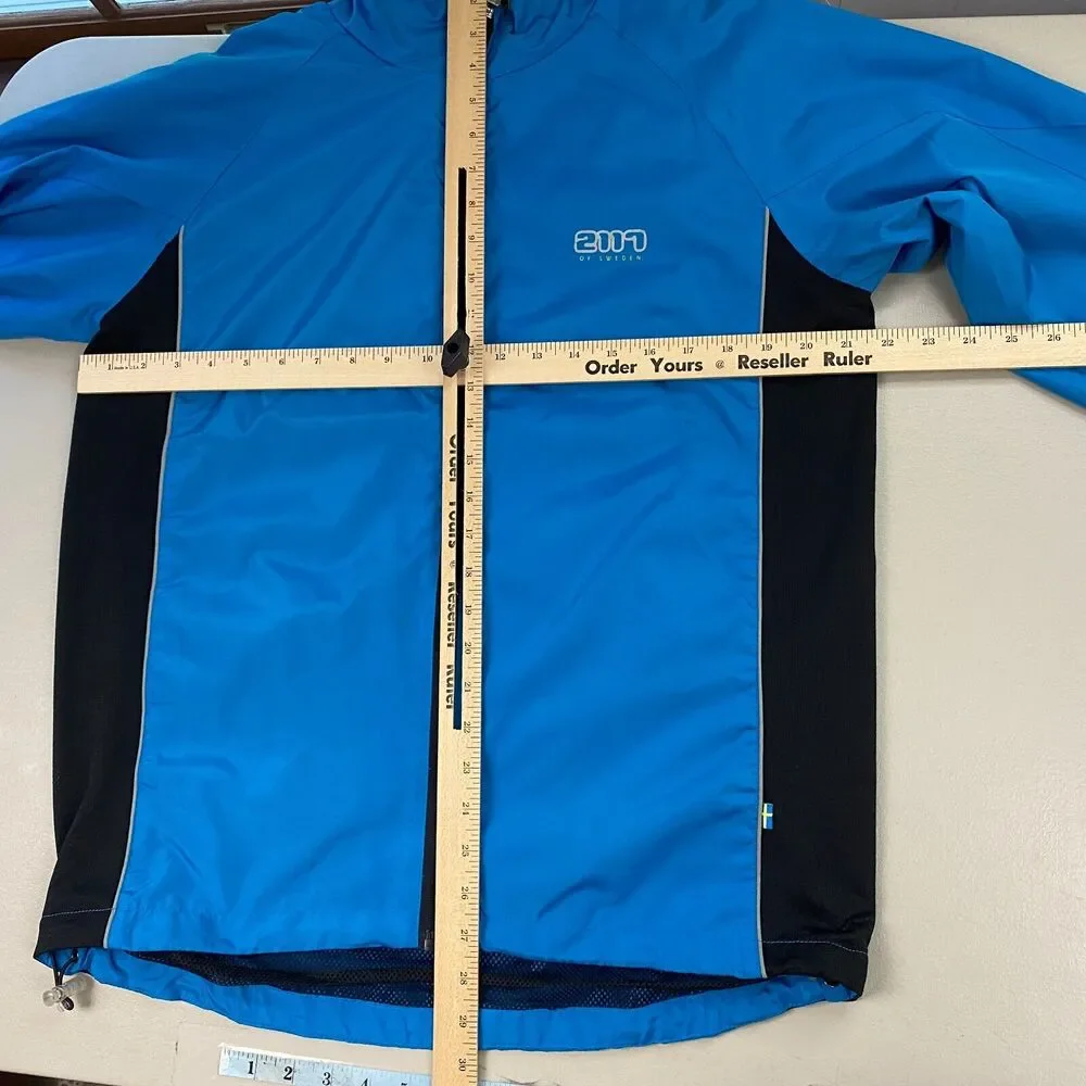2117 of Sweden Jacket Men Large Blue Windbreaker Lightweight Full Zip Activewear